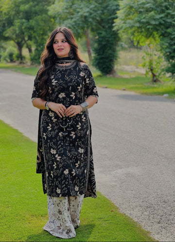 Black Kalamkari suit Set