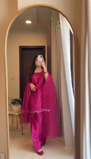 Pink Farsi Suit Set