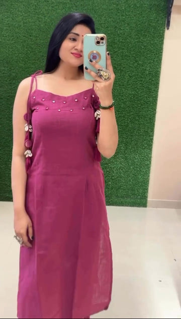 Mirror work Cotton Co-ord Set