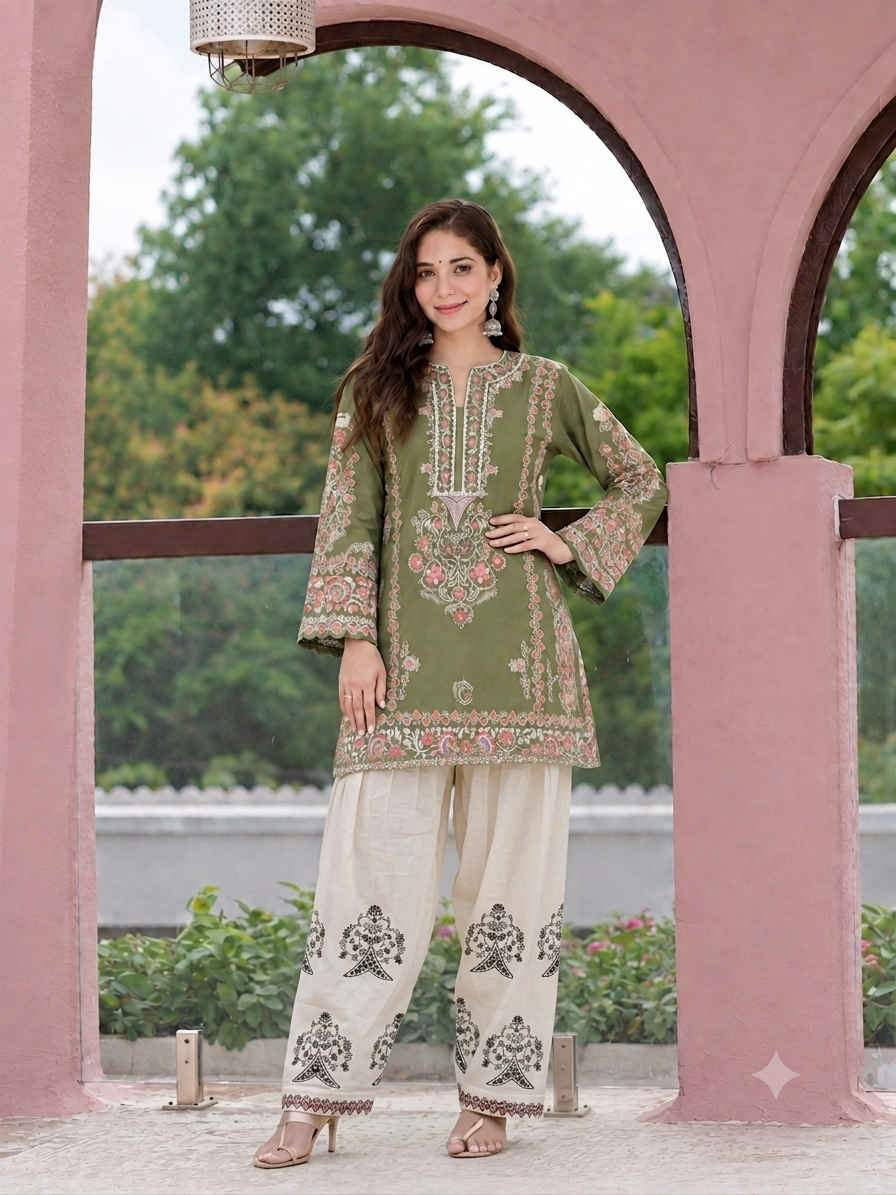 Gulabi Mehfil Farshi Cord Set ✨