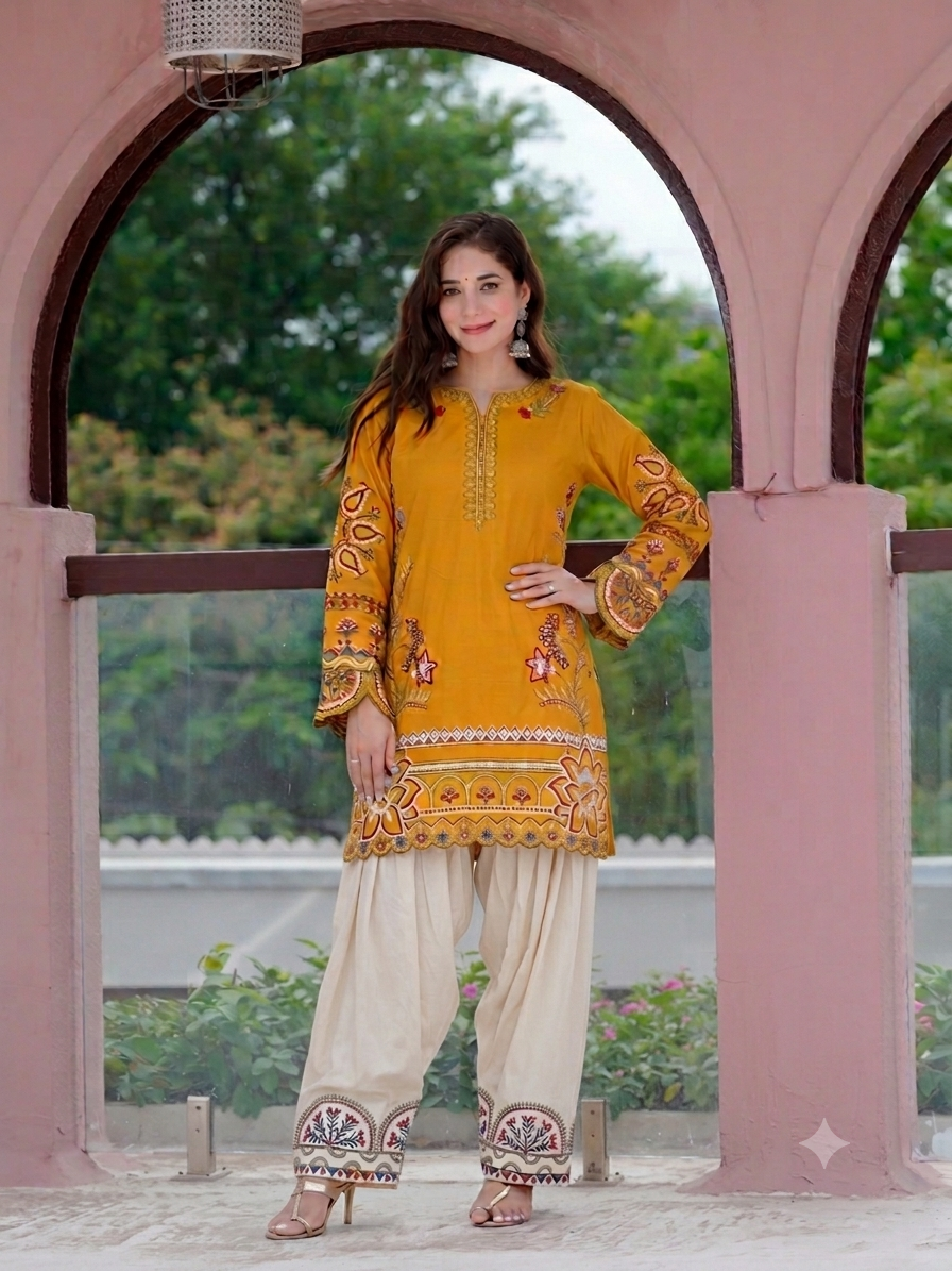 Mustered farshi suit