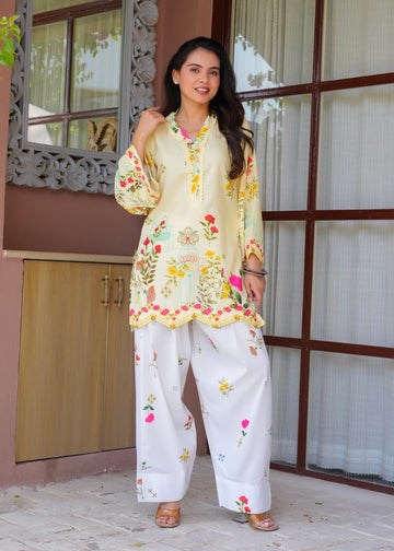 Sunshine floral Farsi suit