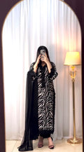 Stylish black kurta set for ramadan