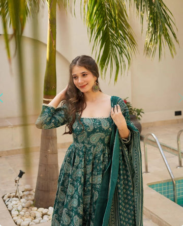 Anarkali Summer Keri  printed suit