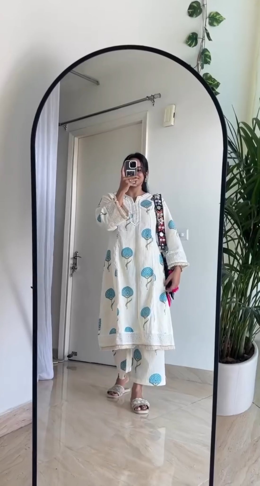 Katha  Printed  Co-ord Set