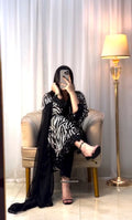 Black kurta set with dupatta