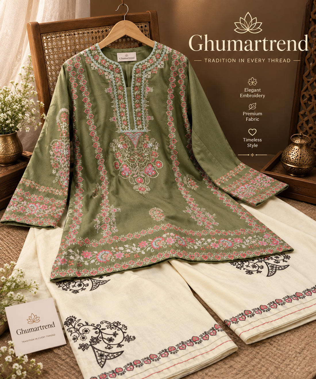 Gulabi Mehfil Farshi Cord Set ✨