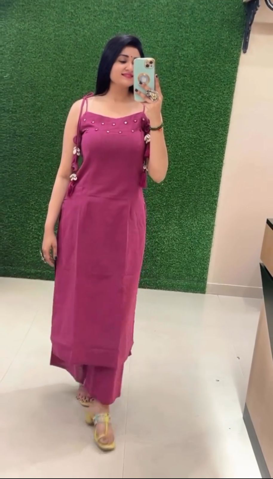 Mirror work Cotton Co-ord Set